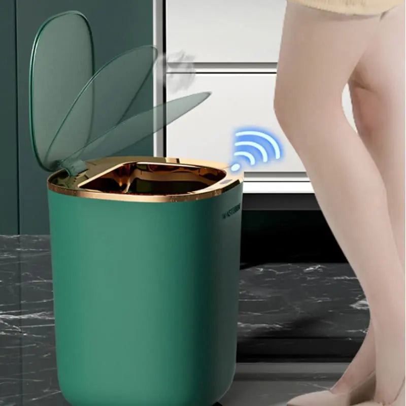 Lixeira Luxo Automática para Banheiro e Cozinha